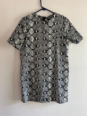 ZARA Woman Morocco Snake patterned mini dress  - S